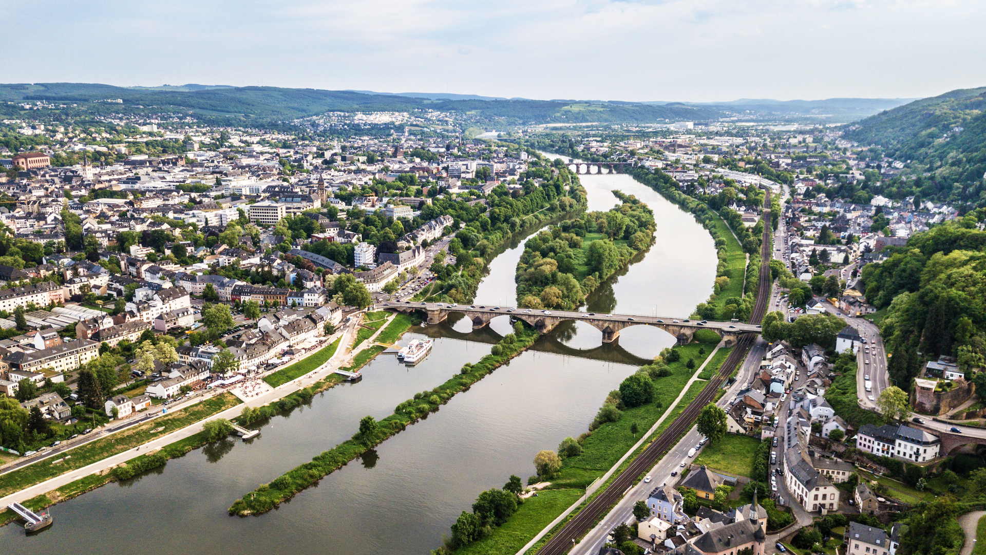 Uitzicht op Trier aan de Moezel. © Eifel Tourismus, Dominik Ketz